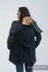 Babywearing Coat - Softshell - Navy Blue with Little Pearl Chameleon - size L #babywearing