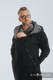 Asymmetrischer Pullover - Schwarz mit Hematite - Größe 3XL #babywearing