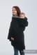 Asymmetrischer Pullover - Schwarz mit Hematite - Größe 6XL #babywearing