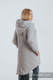 Asymmetrical Hoodie - Gray Melange with Pearl - size 4XL #babywearing