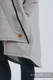 Asymmetrical Hoodie - Gray Melange with Pearl - size 6XL #babywearing