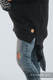 Sweat de portage 3.0 -  Noir avec Hematite - taille XL #babywearing