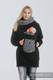 Babywearing Sweatshirt 3.0 - Black with Hematite - size XXL #babywearing