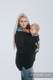 Bluza do noszenia dzieci 3.0 - Czarna z Symfonią Tęczą Dark - rozmiar 5XL #babywearing