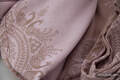 Baby Wrap, Jacquard Weave (100% cotton) - Indian Peacock - Pink&Coffee - size XS #babywearing