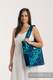 Shoulder bag made of wrap fabric (100% cotton) - FINESSE - TURQUOISE CHARM - standard size 37cm x 37cm #babywearing