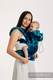 Porte-bébé ergonomique, taille bébé, jacquard 100% coton - FINESSE - TURQUOISE CHARM - Deuxième génération #babywearing