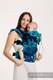Ergonomische Tragehilfe, Größe Baby, Jacquardwebung, 100% Baumwolle - FINESSE - TURQUOISE CHARM - Zweite Generation #babywearing