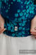 Nosidełko LennyUp z tkaniny żakardowej 100% bawełna , rozmiar standard - FINEZJA - TURKUSOWY CZAR #babywearing