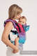 Ergonomic Carrier, Baby Size, jacquard weave 100% cotton - DRAGONFLY- FAREWELL TO THE SUN - Second Generation #babywearing