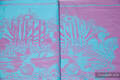 Baby Wrap, Jacquard Weave (100% cotton) - Speed Turquoise & Pink - size XS #babywearing