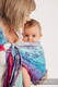 Żakardowa chusta kółkowa do noszenia dzieci, (100% bawełna), ramię bez zakładek - WAŻKI - POŻEGNANIE ZE SŁOŃCEM - long 2.1m (drugi gatunek) #babywearing