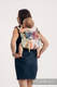 Nosidło Klamrowe ONBUHIMO z tkaniny żakardowej, 100% bawełna, rozmiar Standard - MALOWANE PIÓRA TĘCZA LIGHT #babywearing