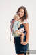 WRAP-TAI carrier Toddler with hood/ jacquard twill / 100% cotton / PAINTED FEATHERS RAINBOW LIGHT #babywearing