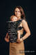 Mochila ergonómica, talla bebé, jacquard (65% algodón, 35% lino) - ZEBRA - SHADE OF ACACIA - Segunda generación #babywearing