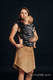 Nosidełko LennyUp z tkaniny żakardowej, (65% bawełna, 35% len), rozmiar standard - ZEBRA - CIEŃ AKACJI #babywearing