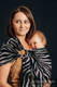 Ringsling, Jacquard Weave, with gathered shoulder (65% cotton, 35% linen)  - SHADE OF ACACIA - standard 1,8m #babywearing