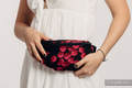 Waist Bag made of woven fabric, (100% cotton) - FINESSE - BURGUNDY CHARM #babywearing