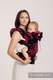 Porte-bébé ergonomique, taille bébé, jacquard 100% coton - FINESSE - BURGUNDY CHARM - Deuxième génération #babywearing