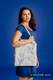 Shopping bag made of wrap fabric (100% cotton) - HERBARIUM - CORNFLOWER MEADOW #babywearing