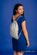 Sackpack made of wrap fabric (100% cotton) - HERBARIUM - CORNFLOWER MEADOW - standard size 32cmx43cm #babywearing