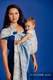 Żakardowa chusta kółkowa do noszenia dzieci, (100% bawełna), ramię bez zakładek - HERBARIUM - CHABROWA ŁĄKA - long 2.1m #babywearing