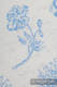 Fular, tejido jacquard (100% algodón) - HERBARIUM - CORNFLOWER MEADOW - talla S #babywearing