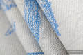 Baby Wrap, Jacquard Weave (100% cotton) - HERBARIUM - CORNFLOWER MEADOW - size XL #babywearing