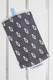 Piórnik z materiału żakardowego, (100% bawełna) - ICHTYS - GRAFITOWY #babywearing