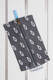 Piórnik z materiału żakardowego, (100% bawełna) - ICHTYS - GRAFITOWY #babywearing
