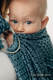 Bandolera de anillas Línea Básica - LITTLE LOVE - OCEAN BLUE - 100% algodón, tejido jacquard - con plegado simple - long 2.1m #babywearing