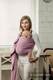Chusta kółkowa do noszenia dzieci, tkana splotem jodełkowym, bawełna, ramię bez zakładek - MAŁA JODEŁKA PURPUROWA - standard 1.8m #babywearing
