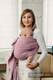 Chusta kółkowa do noszenia dzieci, tkana splotem jodełkowym, bawełna, ramię bez zakładek - MAŁA JODEŁKA PURPUROWA - standard 1.8m #babywearing