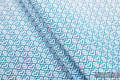 Chusta kółkowa do noszenia dzieci - LITTLELOVE SKY BLUE, tkana splotem żakardowym - bawełniana - ramię bez zakładek - standard 1.8m #babywearing