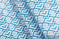 Ring Sling - LITTLELOVE SKY BLUE - 100% Cotton - Jacquard Weave -  with gathered shoulder - standard 1.8m #babywearing