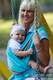 Baby Sling, Broken Twill Weave - Blue Lagoon - size L #babywearing