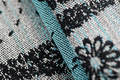 Baby Wrap, Jacquard Weave (60% cotton 28% linen 12% tussah silk) - DRAGONFLY - TWO ELEMENTS - size XL #babywearing