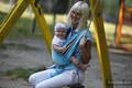 Baby Sling, Broken Twill Weave - Blue Lagoon - size L (grade B) #babywearing
