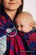 Żakardowa chusta kółkowa do noszenia dzieci, bawełna, ramię bez zakładek - POWIEW JESIENI RÓWNONOC - long 2.1m #babywearing