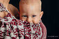 Żakardowa chusta kółkowa do noszenia dzieci, ramię bez zakładek - 69% bawełna, 31% jedwab - SZKICE NATURY - standard 1.8m #babywearing