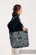 Bolso hecho de tejido de fular (100% algodón) - UNDER THE LEAVES - NIGHT VENTURE - talla estándar 37 cm x 37 cm #babywearing