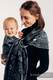 Żakardowa chusta kółkowa do noszenia dzieci, (100% bawełna), ramię bez zakładek - POD LIŚCIEM - NOCNA WYPRAWA - standard 1.8m (drugi gatunek) #babywearing