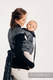 WRAP-TAI mini avec capuche, jacquard/ 100% coton / UNDER THE LEAVES - NIGHT VENTURE #babywearing