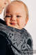 Baby Wrap, Jacquard Weave (100% cotton) - UNDER THE LEAVES - NIGHT VENTURE - size XL (grade B) #babywearing