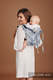 Onbuhimo de Lenny, taille standard, jacquard, (53% Coton, 33% Lin, 14% Soie tussah) QUEEN OF THE NIGHT - TAMINO #babywearing