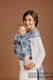WRAP-TAI carrier Mini with hood/ jacquard twill (53% cotton, 33% linen, 14% tussah silk) - QUEEN OF THE NIGHT - TAMINO #babywearing