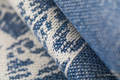 Fular, tejido jacquard (53% algodón, 33% lino, 14% seda tusor) - QUEEN OF THE NIGHT - TAMINO - talla S #babywearing