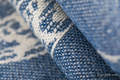 Fular, tejido jacquard (53% algodón, 33% lino, 14% seda tusor) - QUEEN OF THE NIGHT - TAMINO - talla XS #babywearing