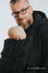 Two-sided Babywearing Parka Coat - size S -  Black - Black (grade B) #babywearing