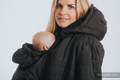 Two-sided Babywearing Parka Coat - size S -  Black - Black #babywearing